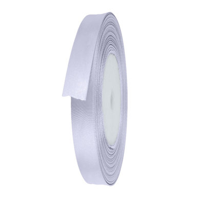 15mm Lilac Mist Double Sided Satin Polyester Ribbon Roll, 25 metres