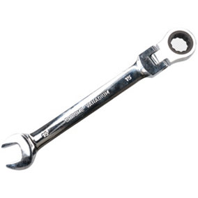 15mm Metric Flexible Flexi Head Ratchet Combination Spanner Wrench 72 Teeth