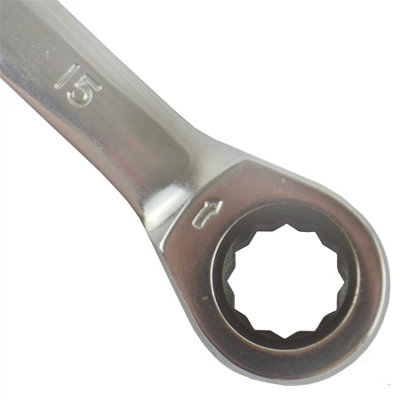15mm Metric Ratchet Combination Spanner Wrench 72 teeth SPN32