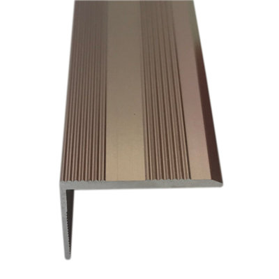 15mm Self-Adhesive Stair Nosing Trim Bronze 3ft / 0.9metres Edging Strip Tile / Laminate / Wood To Carpet Or Vinyl