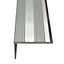 15mm Self-Adhesive Stair Nosing Trim Silver 3ft / 0.9metres Edging Strip Tile / Laminate / Wood To Carpet Or Vinyl