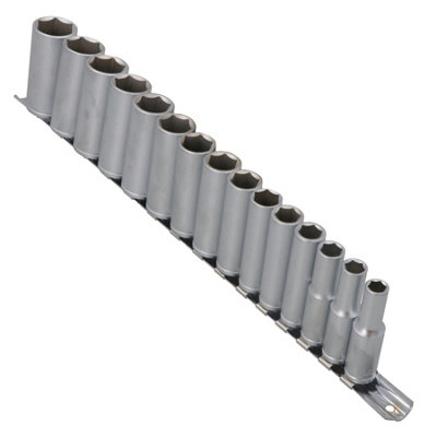 Voche 9pc Deep Impact Socket Set 3/8 Metric Chrome Vanadium Steel Crv