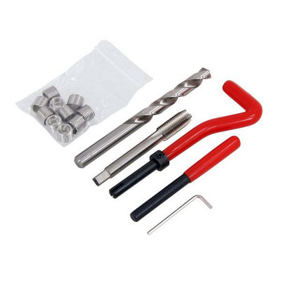 15PC Damaged Thread Helicoil Type Repair Kit M10 x 1.5 x 13.5mm w/ Tap (CT2745)
