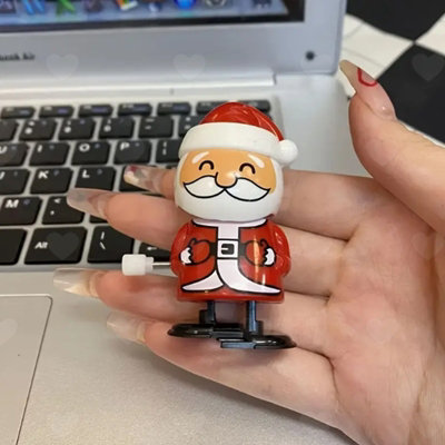 15Pcs Christmas Wind Up Toys, Clockwork Santa, Snowman Elk Dolls, Xmas ...
