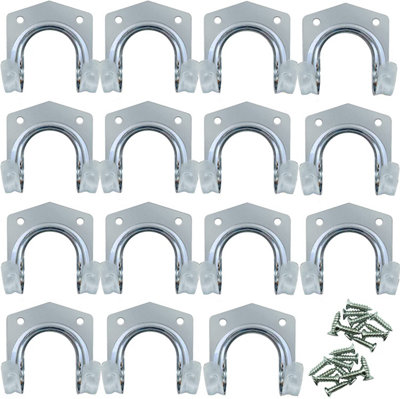 15pk Tool Hooks for Shed - Heavy Duty Shed Hooks for Garden Tools - Tool  Storage Hooks - Garden Tool Hooks - Garage Hooks