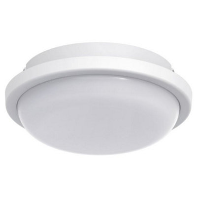 15w LED Bulkhead Round Ceiling Light Flush Mounted 6500k Cool White IP54 CW01