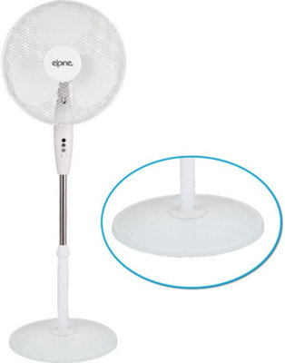 16" 3 Speed Pedestal Oscillating Stand Fan Extendable Home Office 40cm 16 Inch