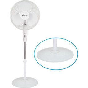 16" 3 Speed Pedestal Oscillating Stand Fan Extendable Home Office 40cm 16 Inch