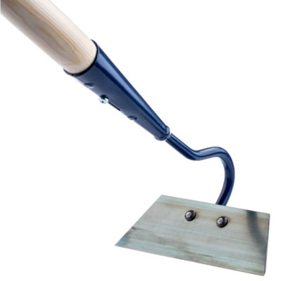 16 cm Solid Steel Swan Neck Hoe Head Garden Tool with Wooden Handle - 6