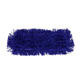 16 Inch (40cm) Blue Dust Beater / Dust control nop acrylic head - Replacement sweeper head only - Abbey