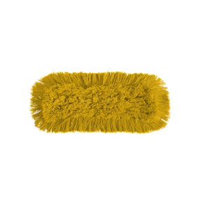 16 Inch (40cm) Yellow Dust Beater / Dust control nop acrylic head - Replacement sweeper head only - Abbey