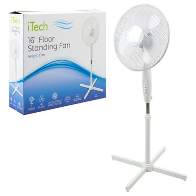 16 Inch  Floor Standing Fan Swing Action Multi Speed Cooling Device