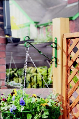 16 Inch Green Hanging Basket Bracket - 3