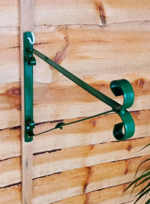 16 Inch Green Hanging Basket Bracket - 4