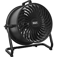 16 Inch High Velocity Drum Fan - 3 Speed Settings - 360 Degree Tilting Stand
