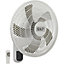 16 Inch Wall Mounted Fan - 3 Speed Settings - Remote Control - Tilt & Swivel