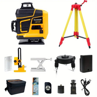 16 Line 360 Green Laser Level Self-Leveling with Rechargeable Battery ...