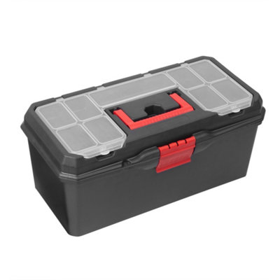 13 Small Heavy Duty Plastic Toolbox Chest Storage Tool Box Case Tray  Organiser
