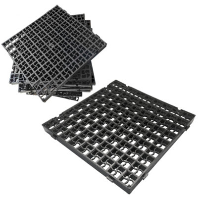 16 Pack (4m²) - Gravel Grass Grid Path Base Mat FOR Greenhouse Shed ...