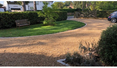 16 Pack (4m²) - Neat Plastics Gravel/Grass Grid Paver Path Base Mat FOR Greenhouse Deck Turf Lawn Shed Garden - 5