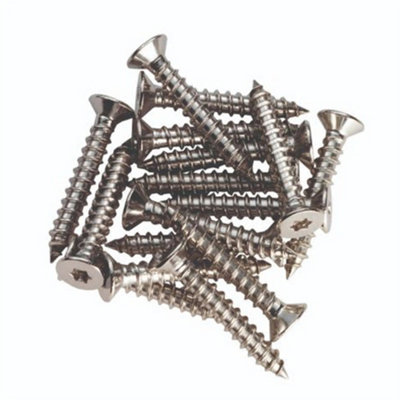 16 Pack - Hinge Metal Screws - M6 x 10mm PZ2 - Door Frame Fixings