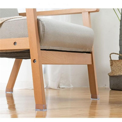 16 Pack Rectangle Silicone Chair Leg Protectors, Furniture Leg Cap, Movable Table Leg Cap, Stool Leg