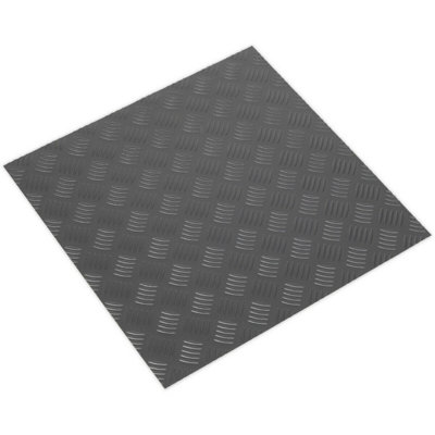 16 PACK Vinyl Floor Tile - Peel & Stick Backing - 457.2 x 457.2mm - Silver Tread - 5