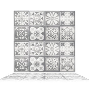 16 Pcs 15.4x15.4cm 3D Tile Stickers