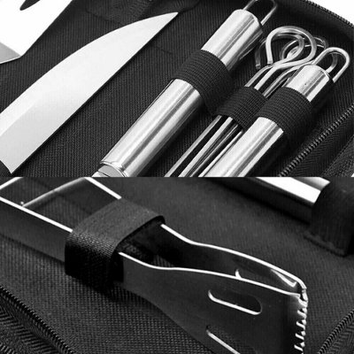 16 PCS Stainless Steel BBQ Tools Set Outdoor Cooking Barbecue Utensil ...