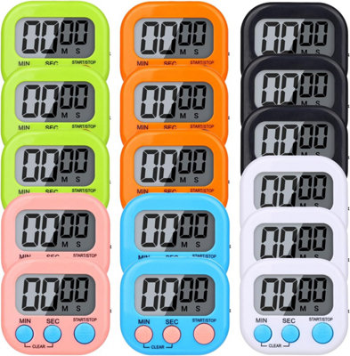 16 piece digital timer set, multifunctional electronic timers, magnetic