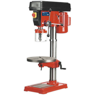 16-Speed Bench Pillar Drill - 750W Motor - 1085mm Height - Safety Release Switch