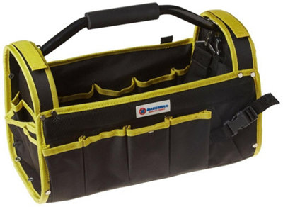 19-Inch Heavy Duty Tool Bag Box - Canvas Storage Tote With Multiple Pockets, Model 68323C