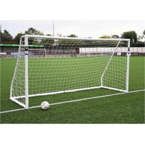 16 x 7 Feet Match Approved Football Goal Posts & Net - All Weather Outdoor Rated