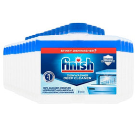 16 x Finish Dishwasher Cleaner 250ml Dual Action Clean Combat Grease & Limescale