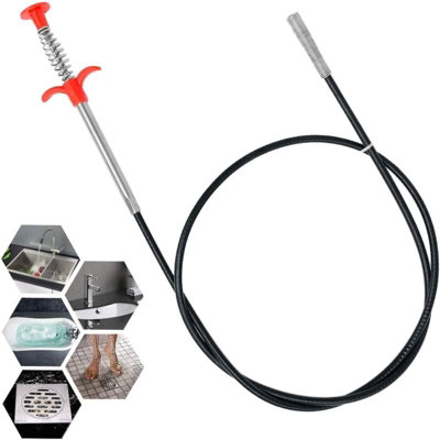 5-in-1 Sink Snake Drain Cleaner Kit | Hair Clog Remover For Showers, Sinks & Tubs