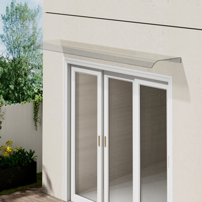160 x 40 cm Awning for Door Window Exterior Front Door Overhang Awning Window Door Cover for Rain Sunlight Protection