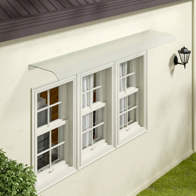 160 x 40 cm Window Awning Door Canopy Modern PET Material Front Door Canopy Window Door Cover for Rain Snow Protection