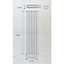 1600mm (H) x 420mm (W) - White Vertical Radiator (Paris) - SINGLE Panel - (1.6m x 0.42m) - Depth 55mm