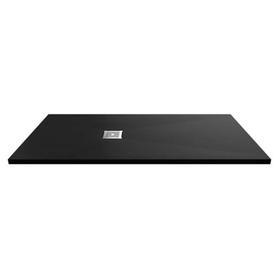 1600mm x 800mm Premium Slimline Rectangular Shower Tray - Slate Black Price Comparisons | Compare The Build