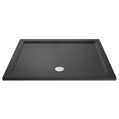 1600mm x 900mm Premium Rectangular Shower Tray - Slate Grey Price Comparisons | Compare The Build