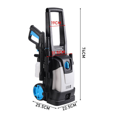 1600W Portable Electric Corded High Pressure Washer - 7