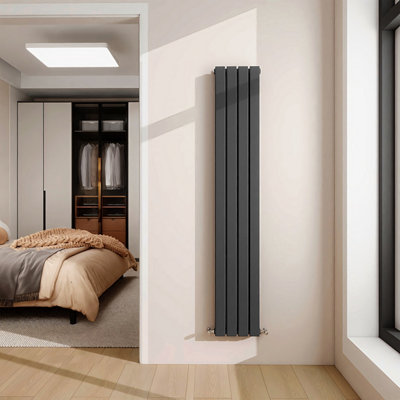1600x272mm Vertical Double Flat Panel Designer Radiator Anthracite