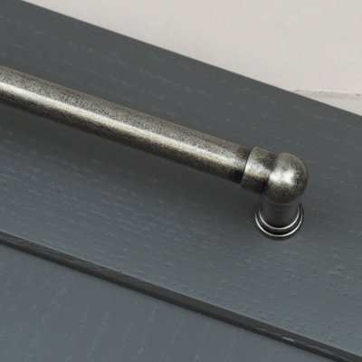 160mm Antique Pewter Cabinet Handle Kitchen Drawer Cupboard Industrial Pipe Pull