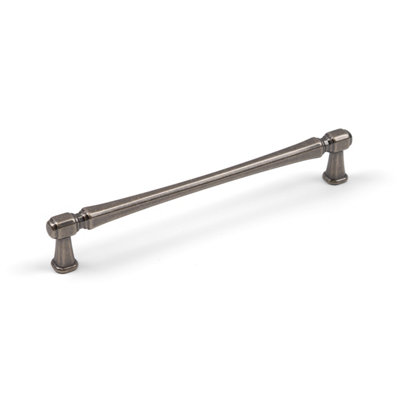 160mm Antique Pewter Cabinet Handle T-Bar Pull Slim Broad Square Kitchen Upcycle