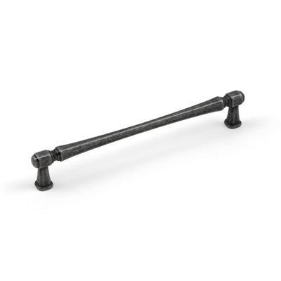 160mm Antique Silver Handle T-Bar Slim Broad Square