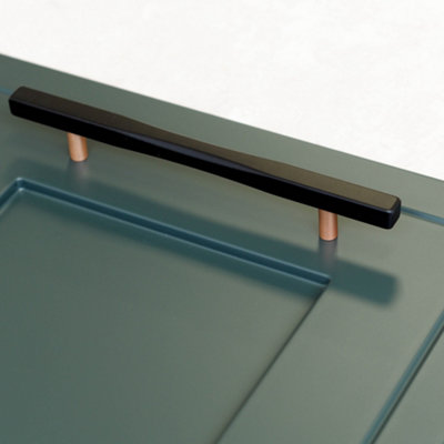 160mm Black/Copper T-Bar Handle