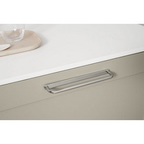 160mm Bright Nickel Kitchen Cabinet Handle Loop Pull Backplate Cupboard Bedroom Bathroom Door Drawer Pull