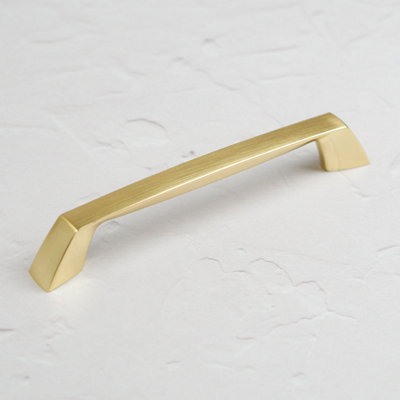 160mm Brushed Brass Cabinet Handle Gold Kitchen Cupboard Door Drawer Pull Bathroom Bedroom Furniture Replacement Upcycle