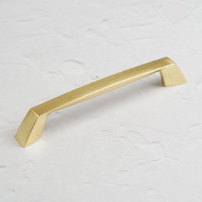 160mm Brushed Brass Kitchen Handle