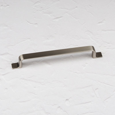 160mm Brushed Nickel Cabinet Handle Grey Strap Cupboard Door Drawer Pull Kitchen Wardrobe Furniture Replacement
